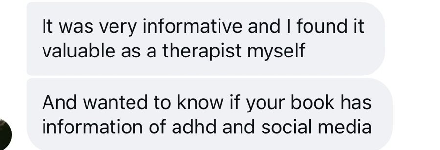 It was very informative and I found it valuable as a therapist myself